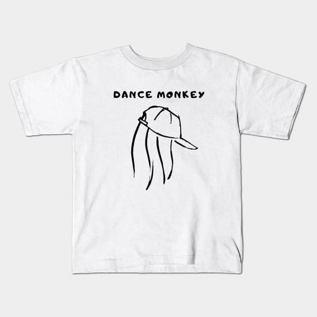 DANCE MONKEY POSTER Kids T-Shirt by shiteter